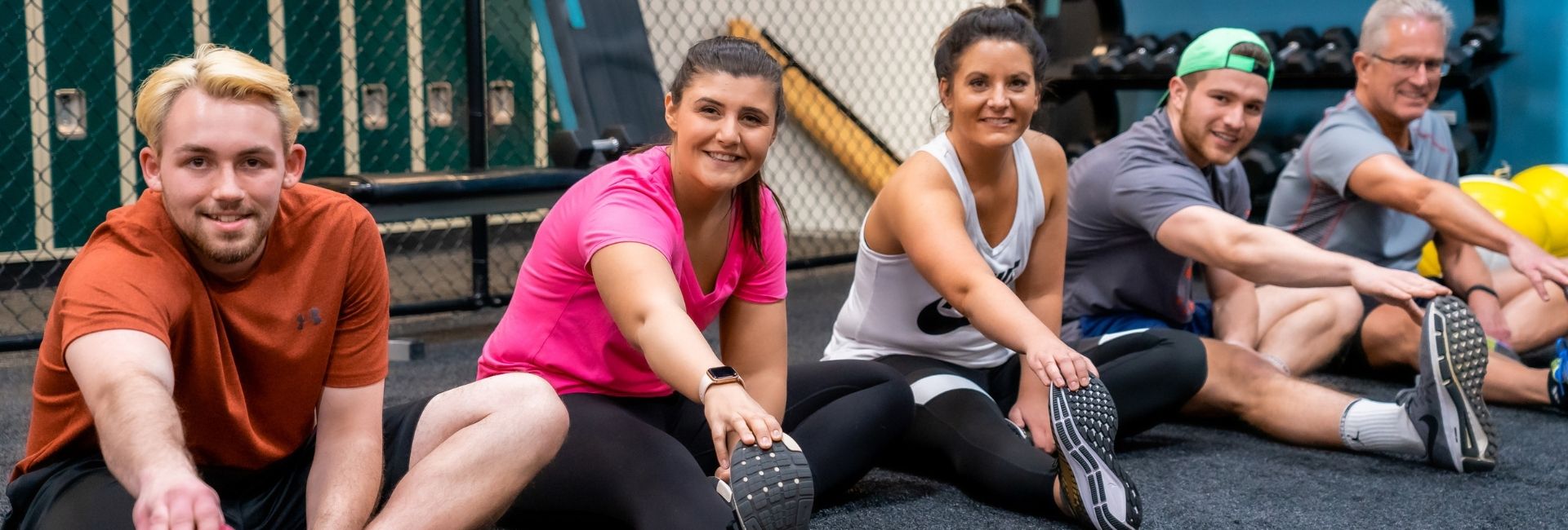 Stretching ready for track